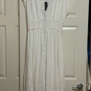 Lea & Viola White Midi Dress